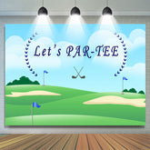 Blau Himmel Und Glassland Lasst uns Partee Geburtstag Hintergrund